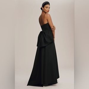 Sachin + Babi Elegant Black Bow Maxi Dress